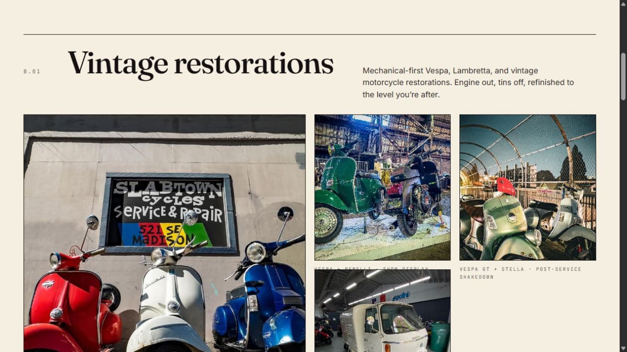 Slabtown Cycles — Restoration gallery
